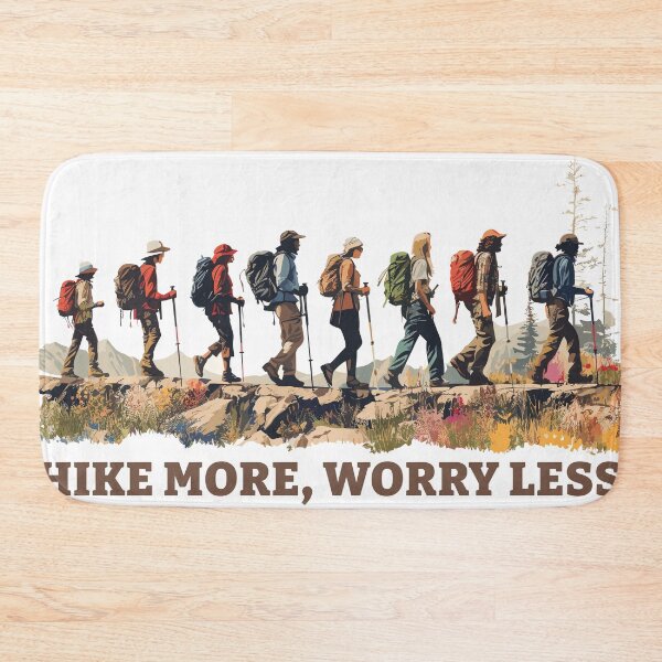 Item preview, Hike More, Worry Less designed and sold by aphian.