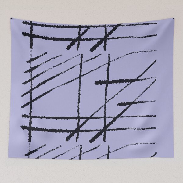 Item preview, Lilac with Black Line Pattern designed and sold by pamelacuddihy.