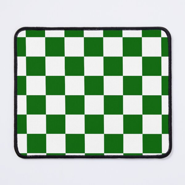 Item preview, Checkered - White and Dark Green designed and sold by JustPatterns2.