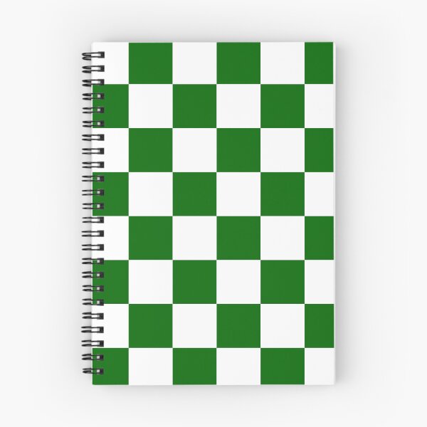 Item preview, Large Checkered - White and Dark Green designed and sold by JustPatterns2.