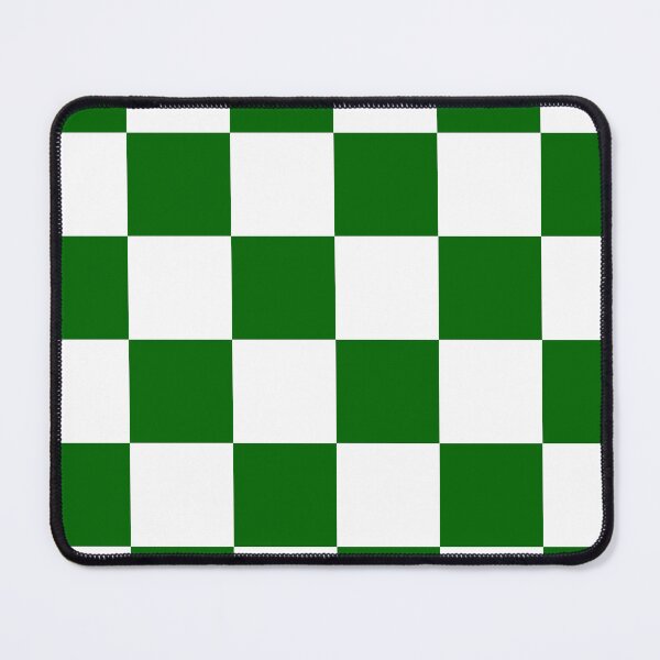 Item preview, Large Checkered - White and Dark Green designed and sold by JustPatterns2.