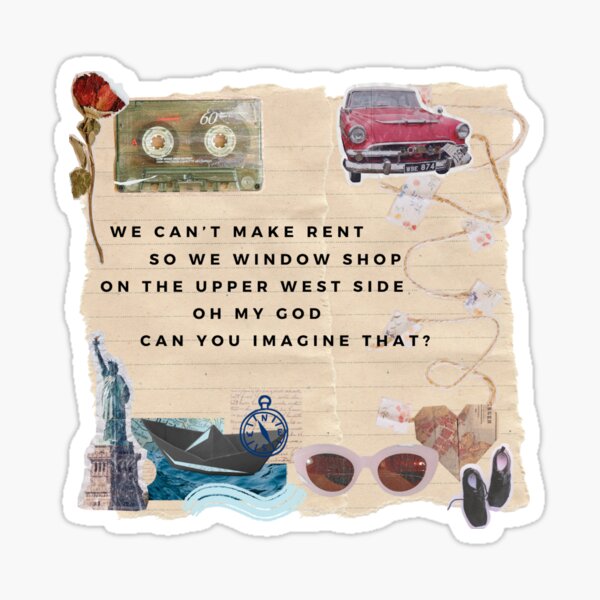 we can&rsquo;t make rent so we window shop&rdquo; Sticker for Sale by 