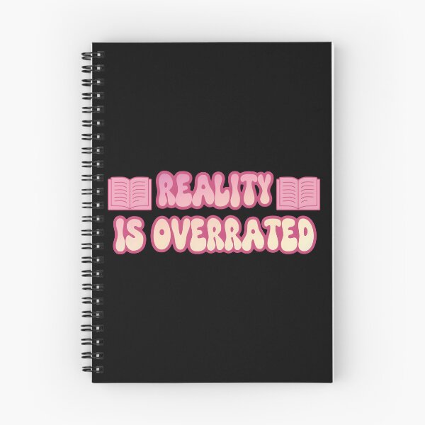 Item preview, Reading addiction. Reality is Overrated, Book Lover Humorous Quote designed and sold by Unitepeople.