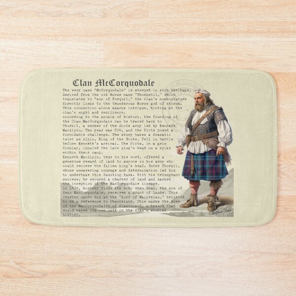 Item preview, McCorquodale Scottish Clan History  designed and sold by BagTown Clans.