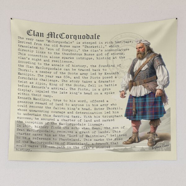 Item preview, McCorquodale Scottish Clan History  designed and sold by BagTown Clans.