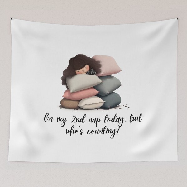 Item preview, ON MY 2ND NAP TODAY, BUT WHO'S COUNTING designed and sold by PixelsNBows.