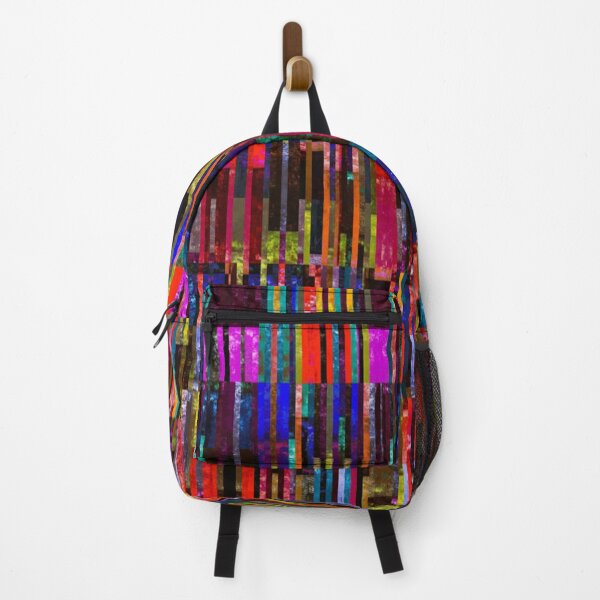 Item preview, bright abstract grunge textured multi-colored random pixel pattern designed and sold by ArtistSunny.