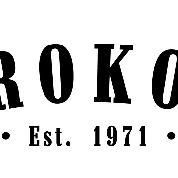 Artwork thumbnail, Krokom Jämtland County Sweden Est. 1971 Black Letter Sverige by establishedwear