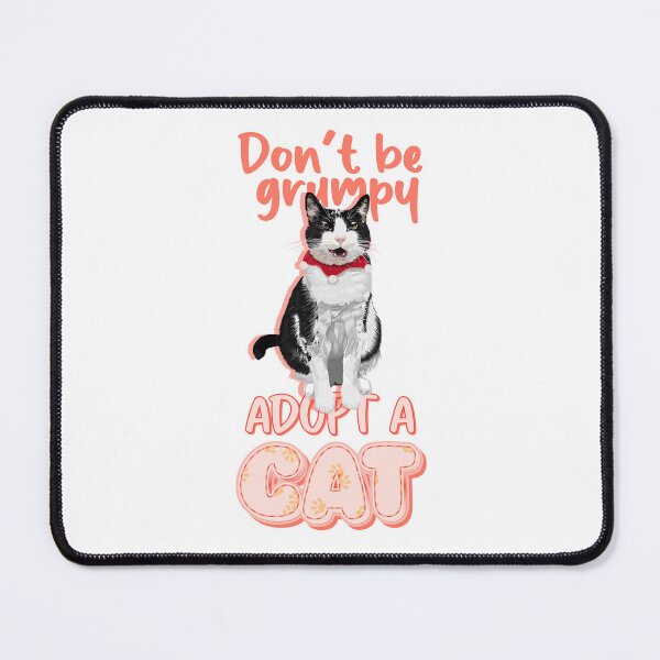 Item preview, Cute cat with message adopt a cat in English designed and sold by hateeyes.