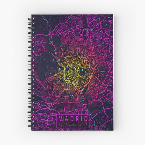 Item preview, Madrid City Map of Spain - Neon designed and sold by deMAP.