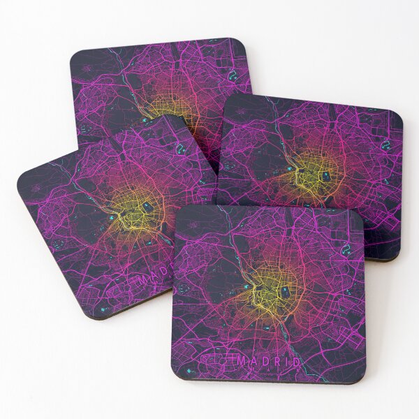 Item preview, Madrid City Map of Spain - Neon designed and sold by deMAP.