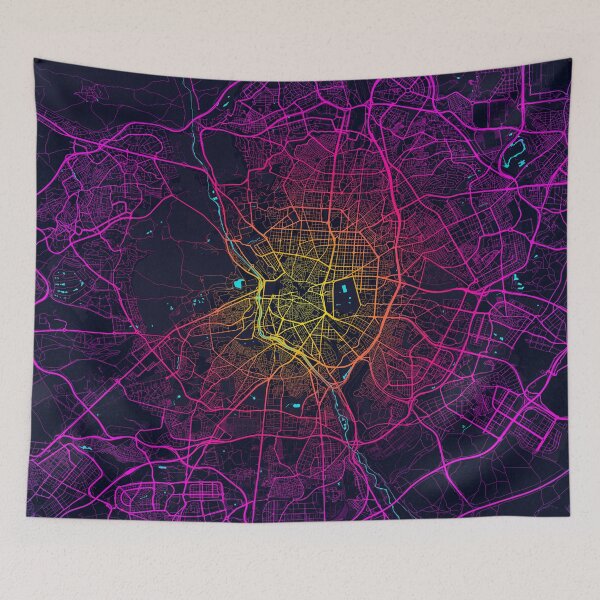 Item preview, Madrid City Map of Spain - Neon designed and sold by deMAP.