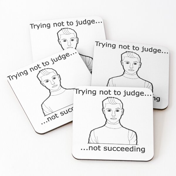 Item preview, Trying Not To Judge designed and sold by FunTymeDesigns.