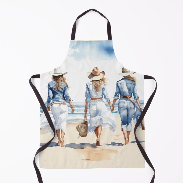 Item preview, Coastal cowgirls walking on a beach designed and sold by Made-by-Gus.