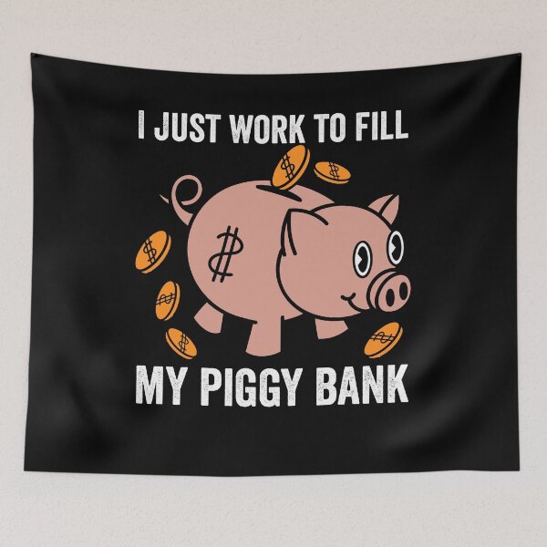Item preview, Workaholic's Dream: Filling The Piggy Bank designed and sold by Shirtey.