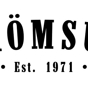 Artwork thumbnail, Strömsund Jämtland County Sweden Est. 1971 Black Letter Sverige by establishedwear