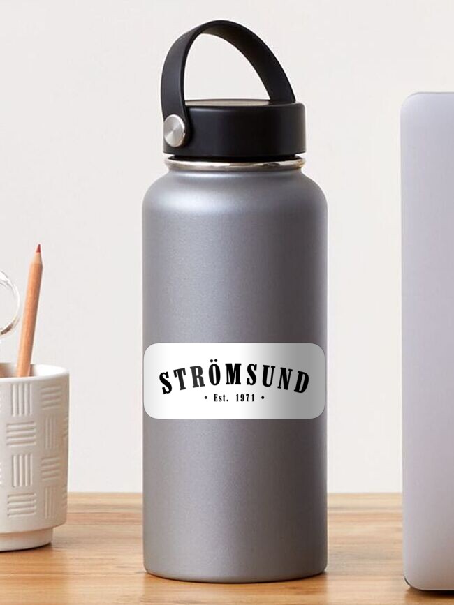 Thumbnail 1 of 3, Sticker, Strömsund Jämtland County Sweden Est. 1971 Black Letter Sverige designed and sold by establishedwear.