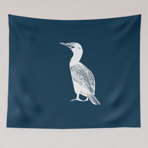 Item preview, Neotropic Olivaceous Cormorant White Design  designed and sold by designsasstultd.