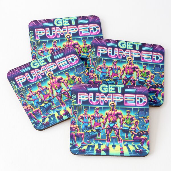 Item preview, GET PUMPED , 80s Gym Inspired designed and sold by GPrint001.