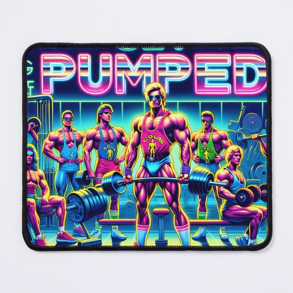 Item preview, GET PUMPED , 80s Gym Inspired designed and sold by GPrint001.