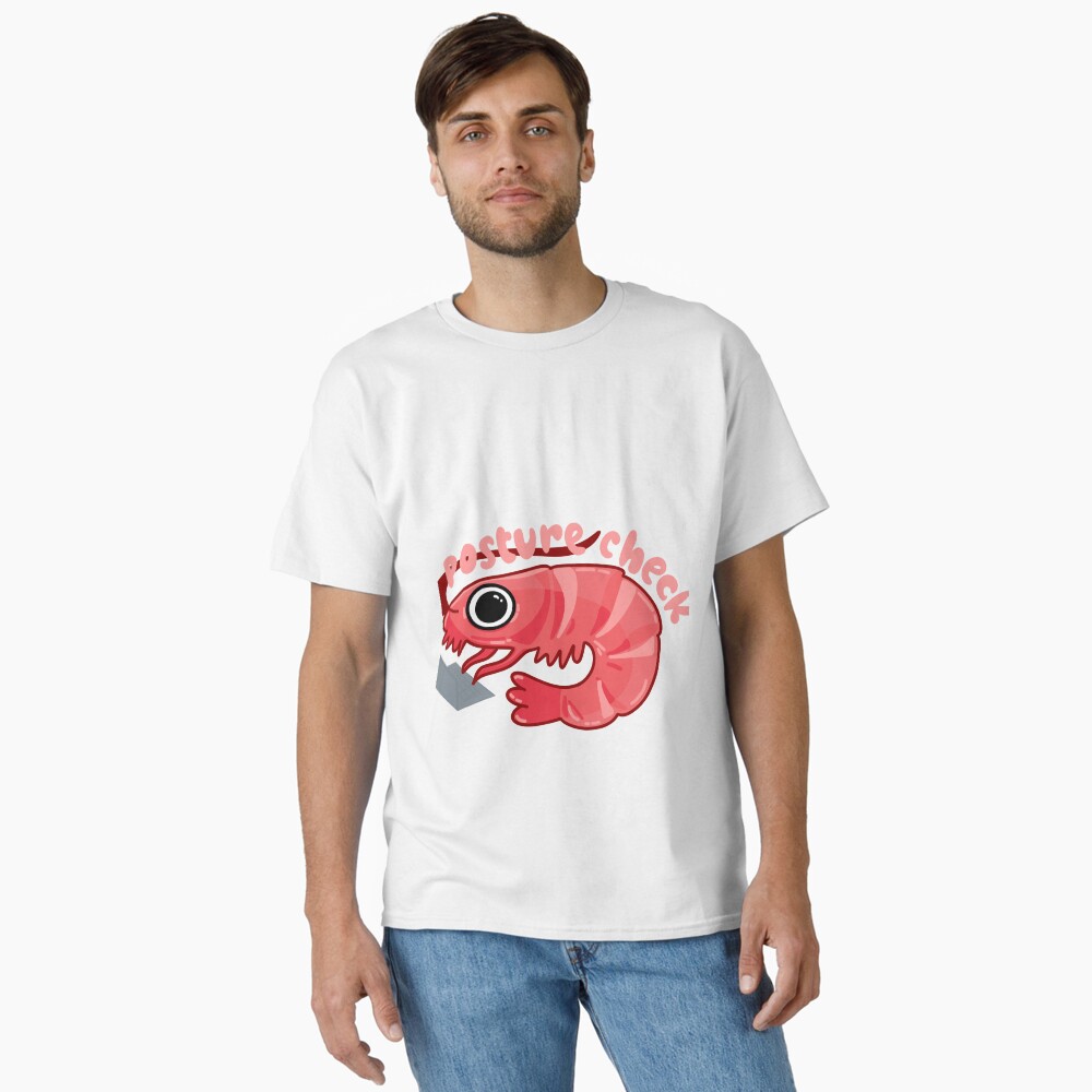 shrimp posture custom  Sticker
