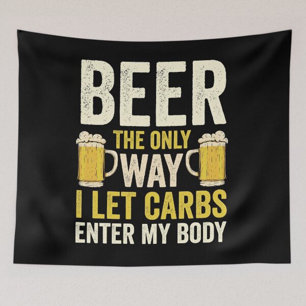 Item preview, Carbs & Beer: A Love Story designed and sold by Shirtey.