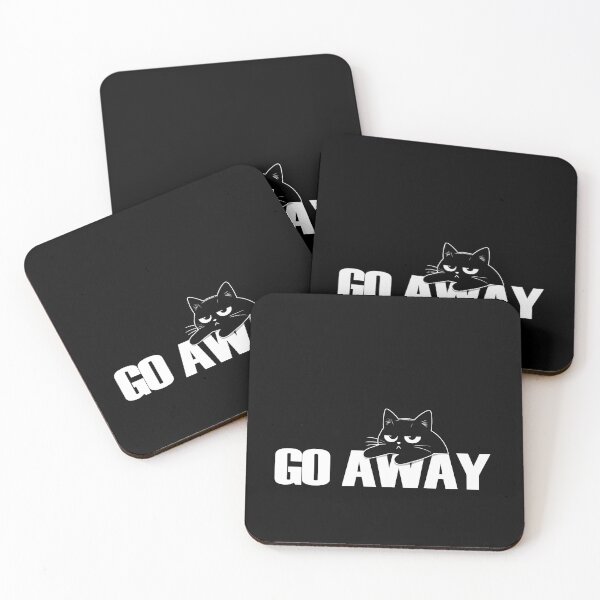 Item preview, Go away | nasty cats | no patience | rude black cat memes | rude kitten  designed and sold by themichetti.