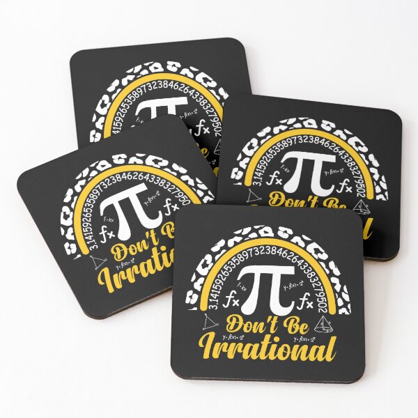 Item preview,  Happy Pi day Be Irrational Leopard Boho Rainbow Math Teachers Students  3.14  designed and sold by Smix Pixels.