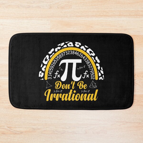 Item preview,  Happy Pi day Be Irrational Leopard Boho Rainbow Math Teachers Students  3.14  designed and sold by Smix Pixels.
