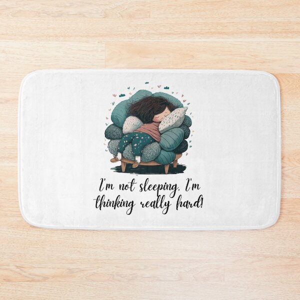 Item preview, I'M NOT SLEEPING, I'M THINKING REALLY HARD designed and sold by PixelsNBows.