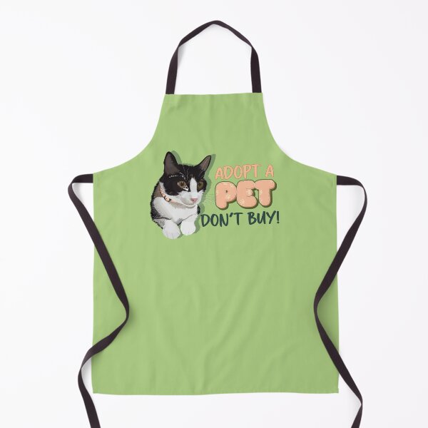 Item preview, Cute cat with message adopt a cat in English designed and sold by hateeyes.