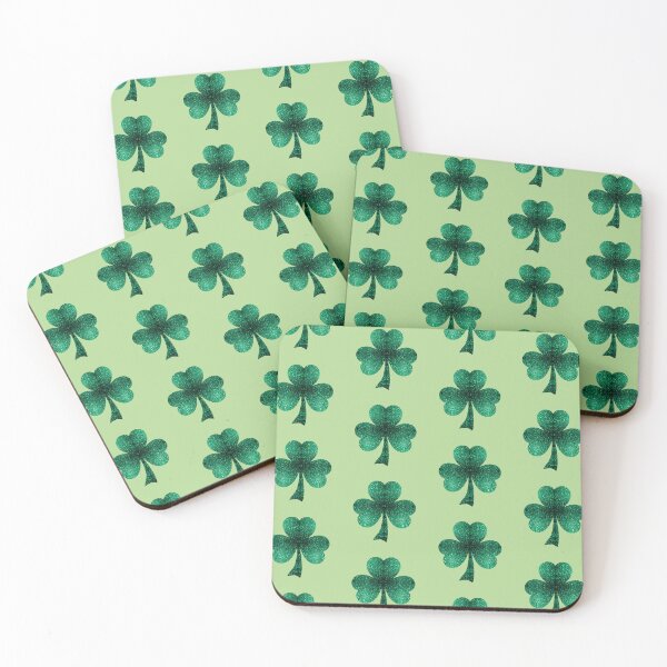 Item preview, Emerald Green Sparkles faux glitter Shamrock St. Patrick's Day pattern light green (Photo of Glitter - Not Reflective)  designed and sold by PLdesign.