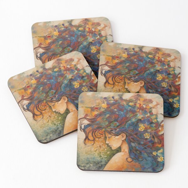 Item preview, flowers in hair,oil designed and sold by elegantpaterns.