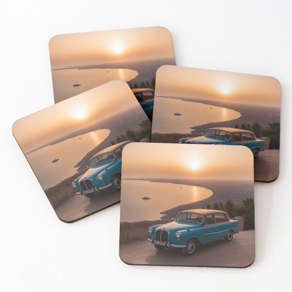 Item preview, classic car on the coast designed and sold by ViktorVigo.