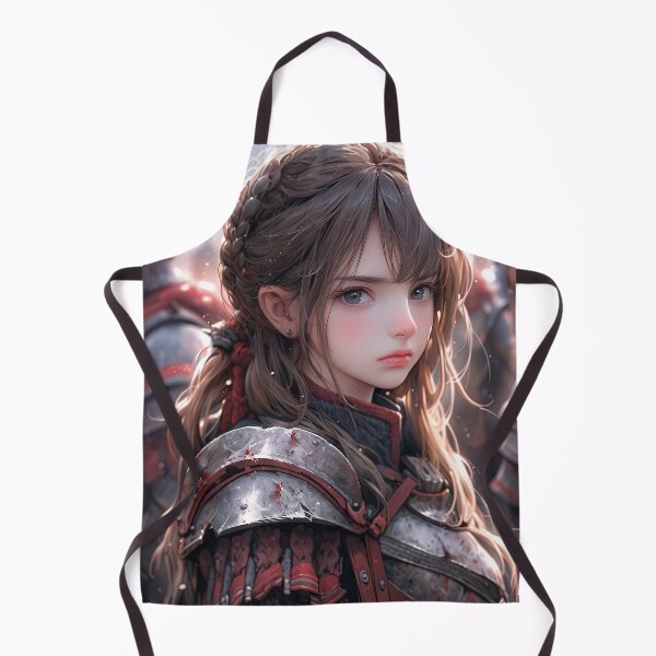 Item preview, Armored Medieval Warrior Anime Girl designed and sold by bubblegoth.