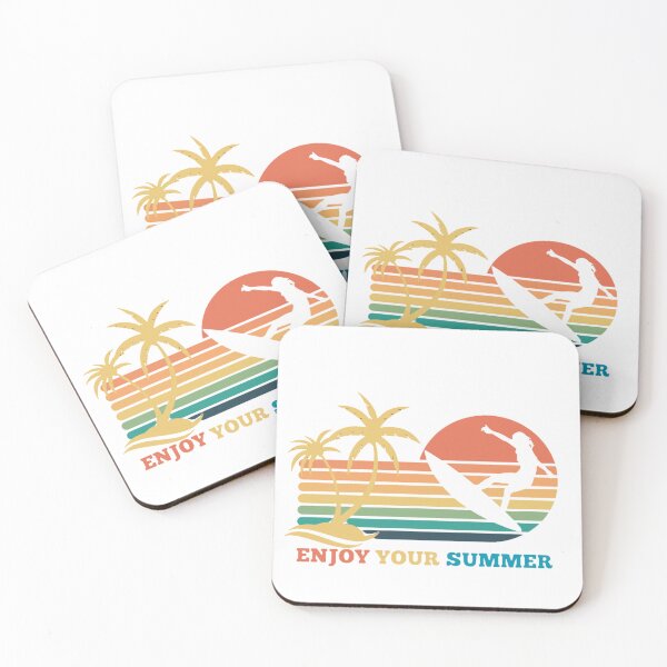 Item preview, Enjoy Your Summer 2024 Surfing Palm  Sun colors designed and sold by Vignola7.