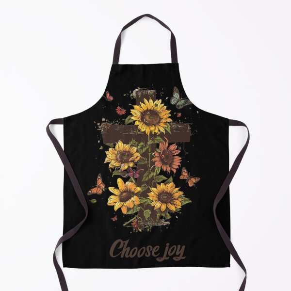 Item preview, Cross Sunflowers Butterflies Christian Choose joy designed and sold by ArtFromBeyond.