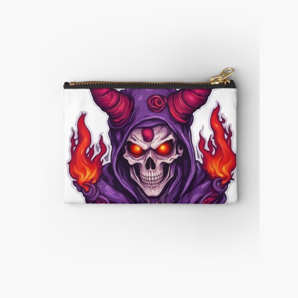 Item preview, Horned Skull with Purple Burning Hood designed and sold by MrDarkRealm.
