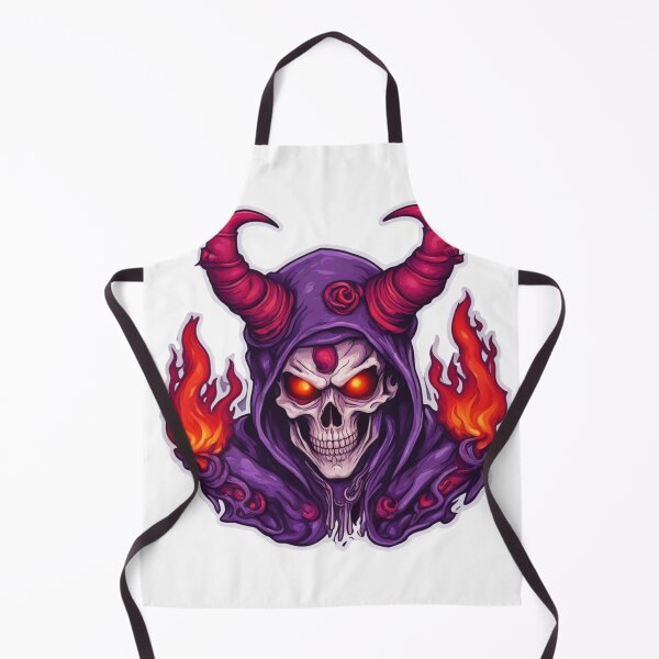 Item preview, Horned Skull with Purple Burning Hood designed and sold by MrDarkRealm.