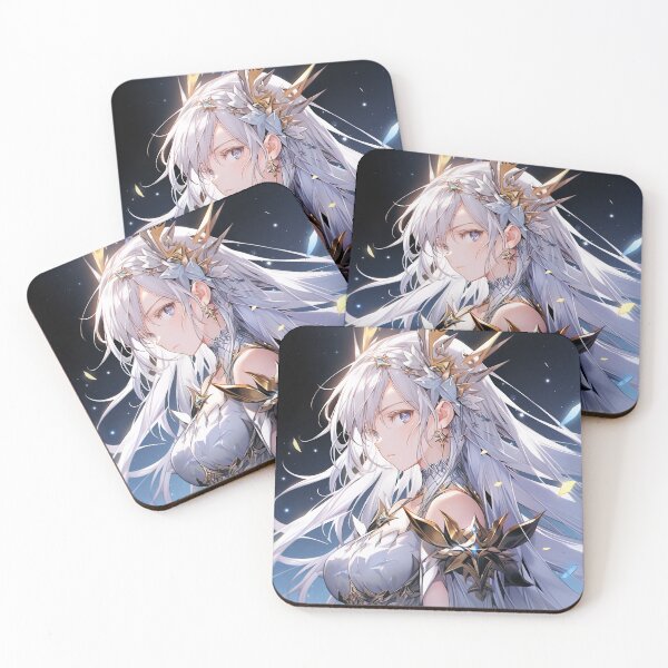 Item preview, Silver Hair Stellar Guardian Anime Girl designed and sold by bubblegoth.