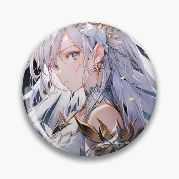 Item preview, Silver Hair Stellar Guardian Anime Girl designed and sold by bubblegoth.