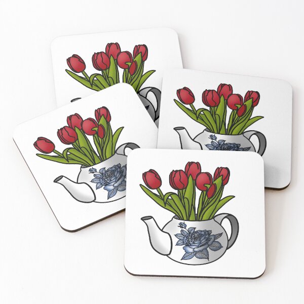 Item preview, Teapot Vase designed and sold by honeybeepaper.