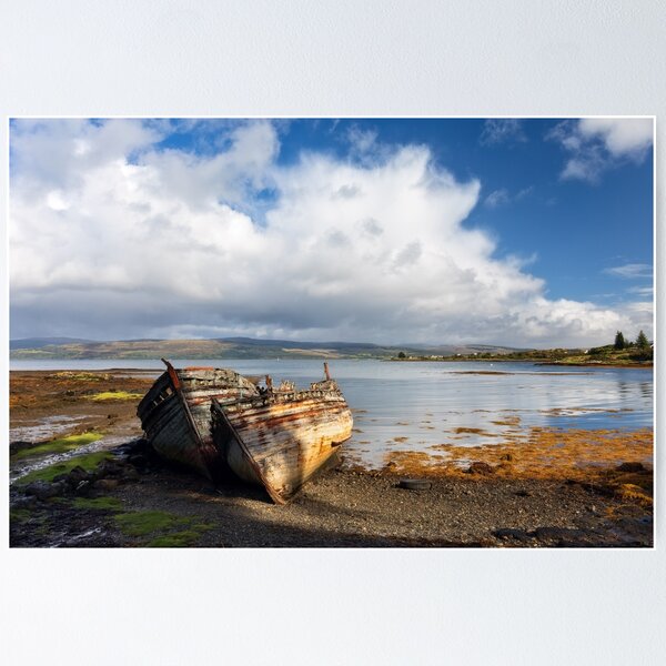 Item preview, Wrecked Boats at Salen Sound of Mull Scotland designed and sold by PhotosEcosse.