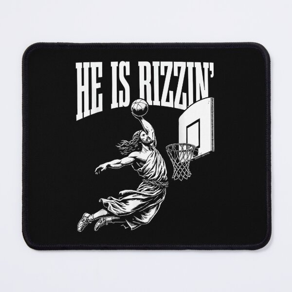Item preview, He Is Rizzin Funny Jesus Basketball Meme designed and sold by GenioFin.