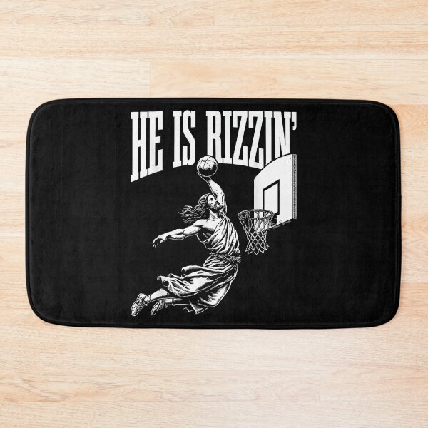 Item preview, He Is Rizzin Funny Jesus Basketball Meme designed and sold by GenioFin.