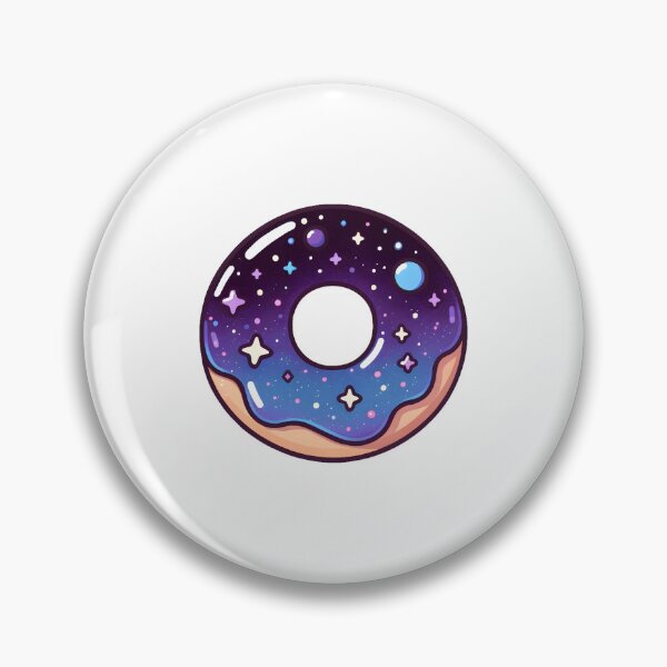 Item preview, Galaxy Donut with Stars and Planets designed and sold by UmbrellaStudio1.