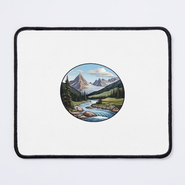 Item preview, Pristine Wilderness - Glacier-Fed River Art designed and sold by Daniel Haddad.