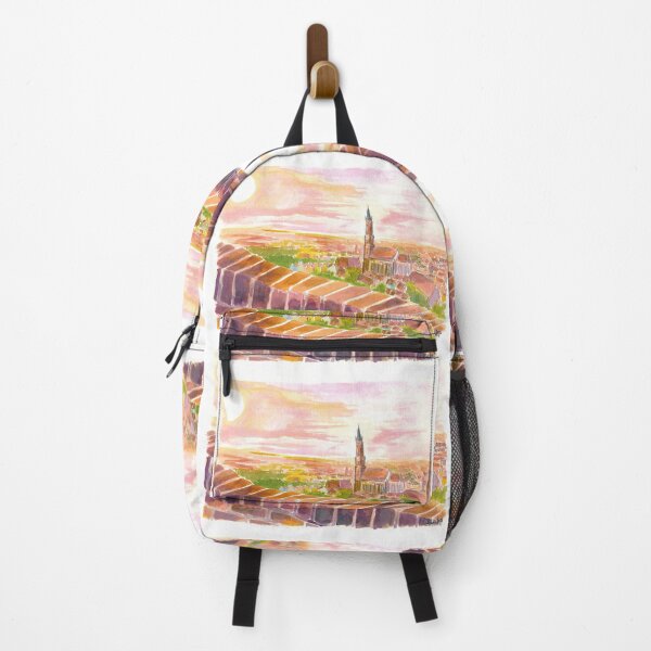 Item preview, Landshut Schanzl View on a Summer Day designed and sold by artshop77.