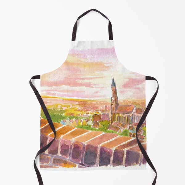 Item preview, Landshut Schanzl View on a Summer Day designed and sold by artshop77.