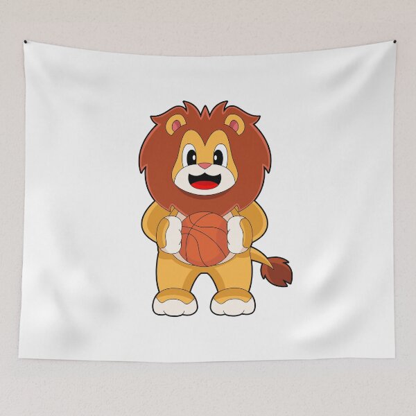 Item preview, Lion Basketball player Basketball designed and sold by Snabdesign84.